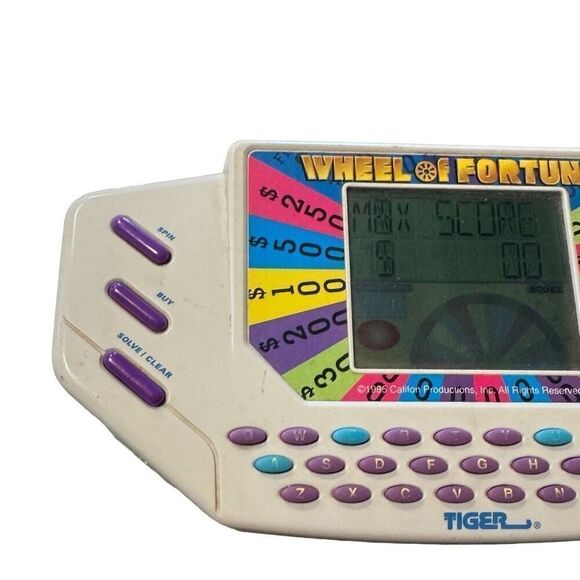 Wheel Of Fortune Handheld Game Vintage 1995 Tiger Electronics WORKS! - Picture 2 of 13